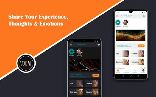 Vocal - Podcast, Voice Room, Message (Social App) screenshot 1