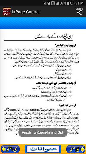 inpage Course in Urdu  Offline скриншот 5