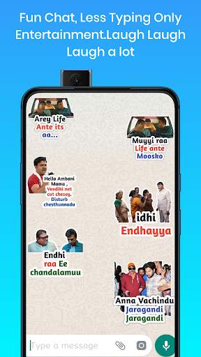 Stickers Raja : Telugu Sticker screenshot 4