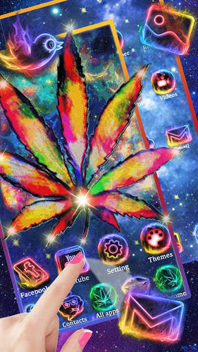 Smoky, Weed, Rastaथीम HD वॉलपेपर 3D आइकन स्क्रीनशॉट 2