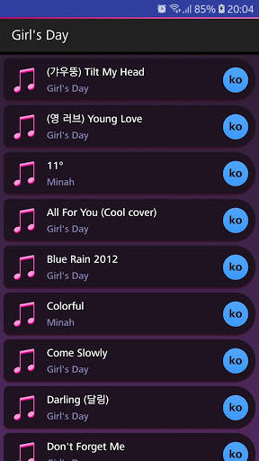 Lyrics for Girl's Day (Offline) screenshot 1