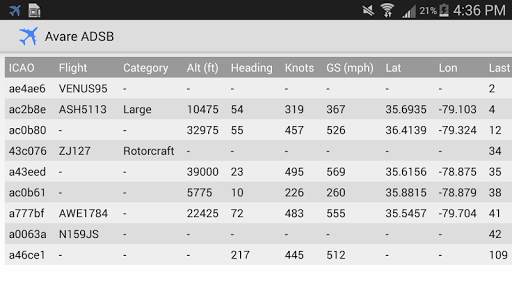 ADSB Receiver screenshot 7
