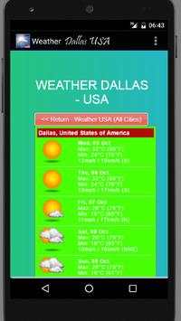 Weather Dallas USA screenshot 1