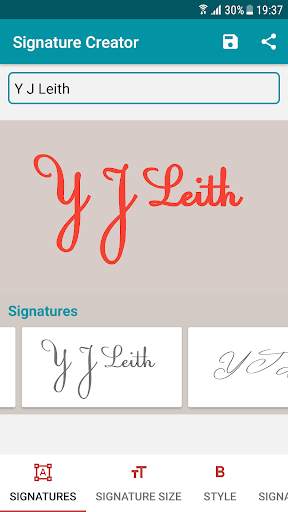 Signature Creator Auto screenshot 1