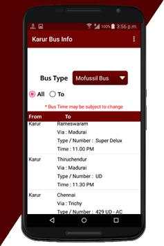 Karur Bus Info screenshot 7