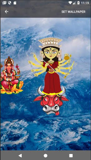 4D Durga Maa Live Wallpaper 1 تصوير الشاشة