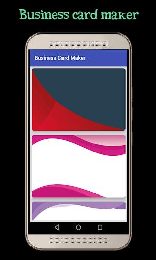 Business card maker App 2 تصوير الشاشة
