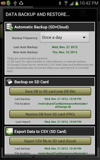 Car Maintenance Reminder Lite screenshot 4