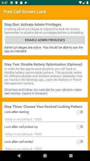 Free Call Screen Lock screenshot 1