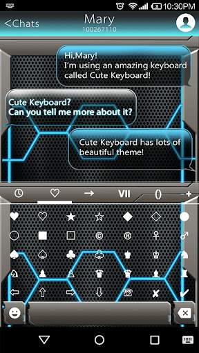Tech Emoji Keyboard Theme screenshot 3