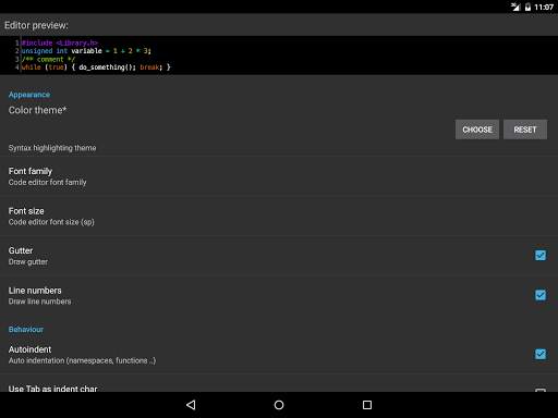 CppDroid - C/C   IDE скриншот 11
