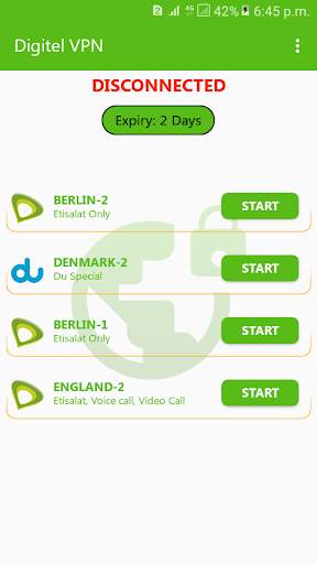 Digitel VPN screenshot 2