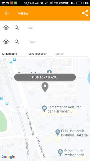 V-JEK Ojek Online screenshot 4