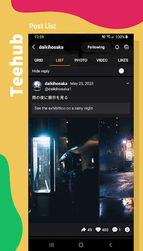 TeeHub for Twitter & Tumblr screenshot 5