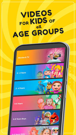 HappyKids - Kid-Safe Videos 1 تصوير الشاشة