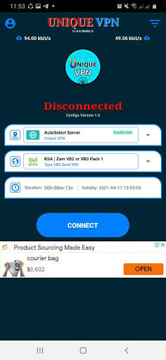 Unique VPN screenshot 2