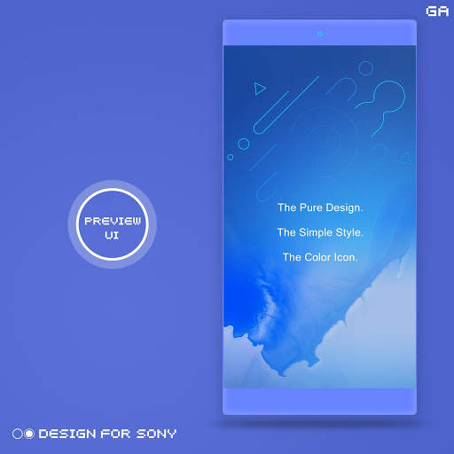 P XPERIA Theme™ | Design For SONY 🎨 screenshot 1