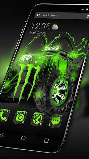 APUS Launcher Monster Truck Theme screenshot 1