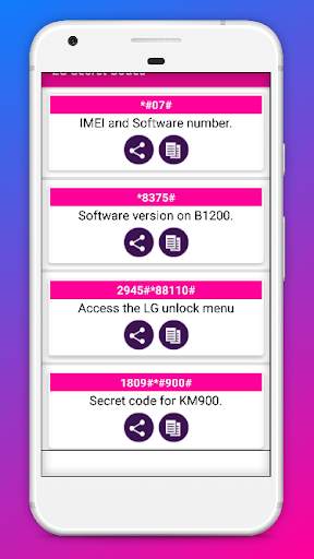 Secret Codes for Lg Mobiles Free screenshot 2