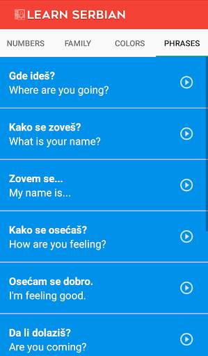 Learn Serbian (Audio support) screenshot 4