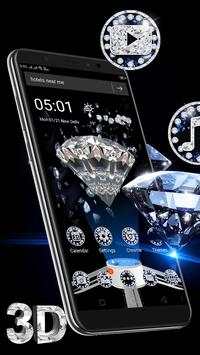 3D Diamond Luxury Launcher Theme💎 screenshot 1