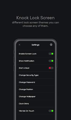 Screen Lock App - knock lock 4 تصوير الشاشة