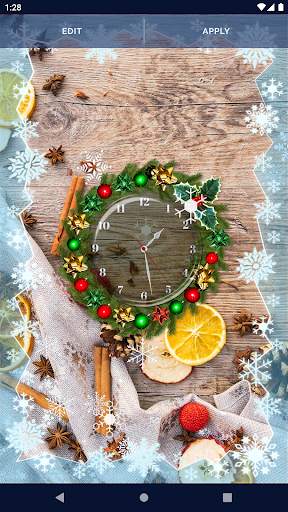 Christmas Clock Live Wallpaper screenshot 3