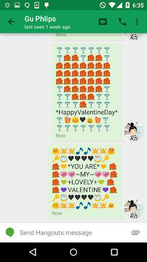 Valentines Art -Emoji Keyboard स्क्रीनशॉट 3