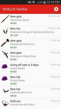 ROBLOX Item Notifier screenshot 1