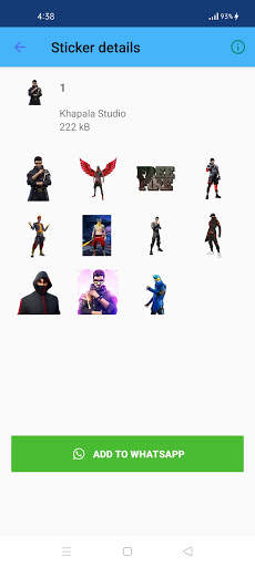 WAStickerApps - FF Stickers for WhatsApp 2021 screenshot 2