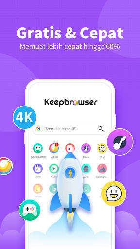 KeepBrowser - Cepat, Aman & Pribadi screenshot 2
