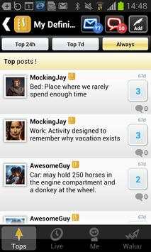 My definition screenshot 1