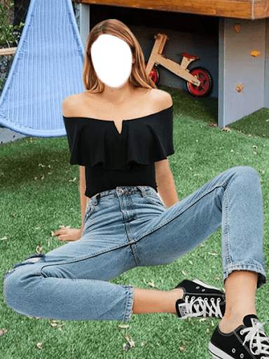 Girls Jeans Fashion Selfie screenshot 7