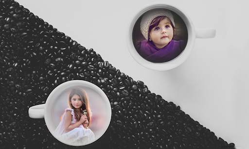 Coffee Cup Dual Photo Frame скриншот 1