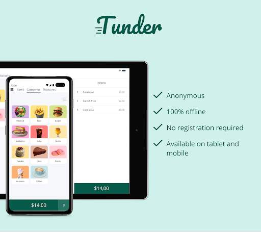Tunder · POS · cash register screenshot 14