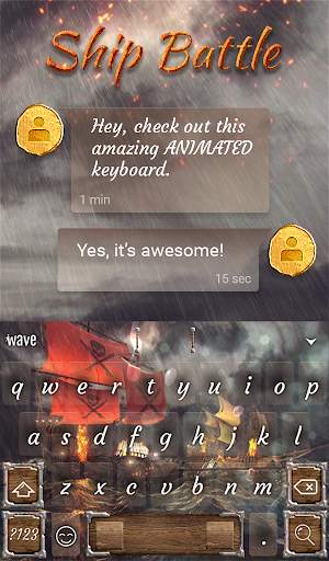 Ship Battle Animated Keyboard  screenshot 3