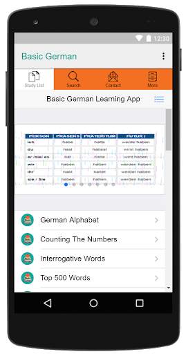 Basic German Language Learning App For Beginners screenshot 2