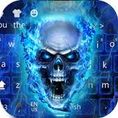 Flaming Skull Keyboard Theme icon