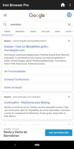 Iron Browser Pro screenshot 2