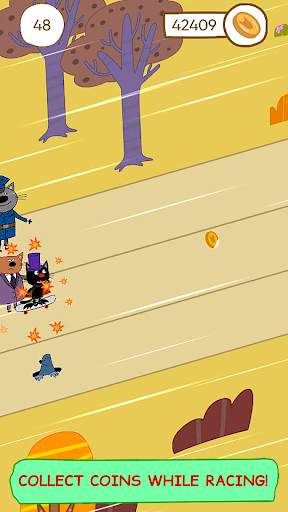 Kid-e-Cats Skateboard Racing Rush. Kids games screenshot 4