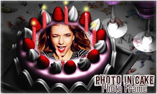 Birthday Cake photo frame скриншот 1