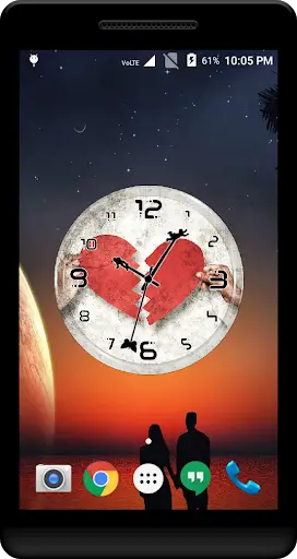 Broken Heart Clock Live WP screenshot 1
