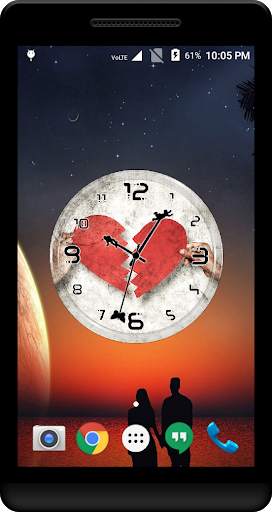 Broken Heart Clock Live WP screenshot 1