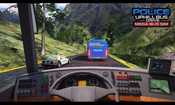 Police Uphill Bus Drive-Mega Bus Simulator screenshot 1