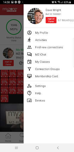 Myzone screenshot 2