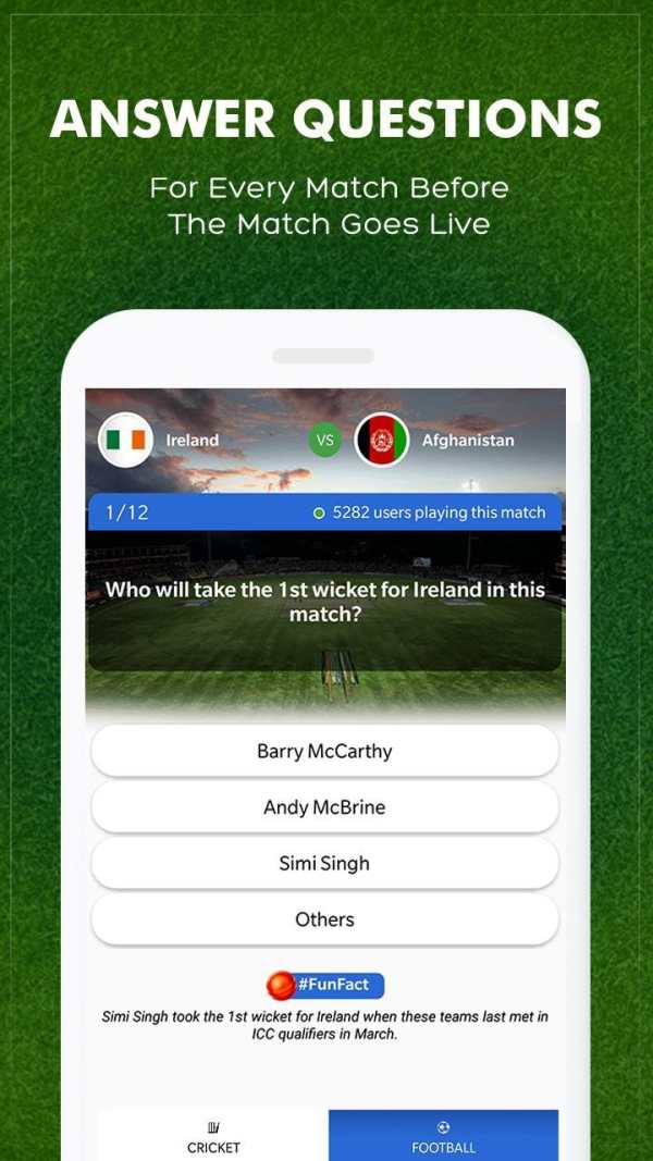 GameOn: Match Prediction & Live Sports Quiz screenshot 3