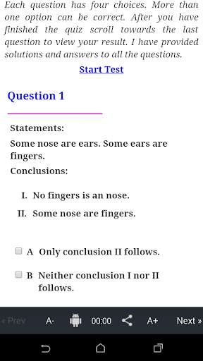 Statements Conclusion -1(IBPS) 1 تصوير الشاشة