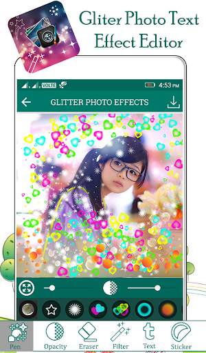 Glitter Photo Text Effect screenshot 2
