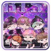 Glitter BTS Band Keyboard Theme icon