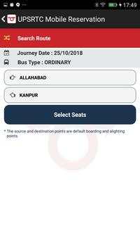 UPSRTC Mobile Reservation App screenshot 4